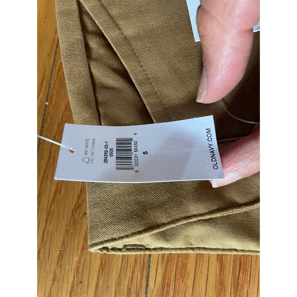 Old Navy Boys Khaki Straight Built-In Flex Reinforced Knee Chino Pants Size 5